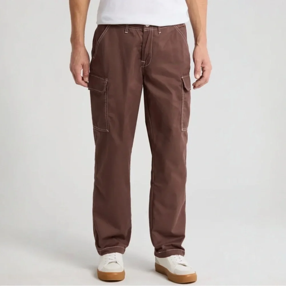 NEW True Religion Cargo Pants Mens Size 32 Bracken Brown Style 108335 (32x32)